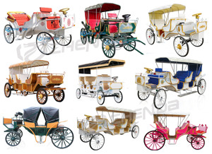 2026 Popular Sightseeing Tourist Horse Drawn European Horse Carts Wagon Carriage Wedding Electric Horse Carriage - Product Image 6