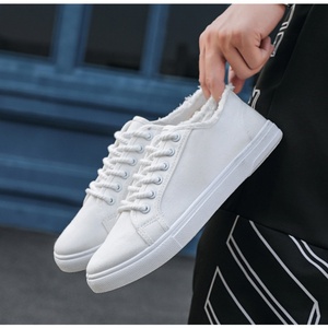 <span class=keywords><strong>รองเท้า</strong></span>ผ้าใบผู้ชายสไตล์ใหม่รับฤดูใบไม้ผลิ <span class=keywords><strong>รองเท้า</strong></span>ผ้าใบสีขาวทรงเตี้ยลำลอง ทันสมัย ใส่ได้หลากหลายแบบ สวมใส่สบาย ระบายอากาศได้ดี - Product Image 5