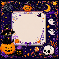 Tapis de jeu de mahjong Vanguardus 3 mm épaissi, silencieux, en caoutchouc naturel, antidérapant, imperméable, durable, portable et sûr, motif citrouille d'Halloween