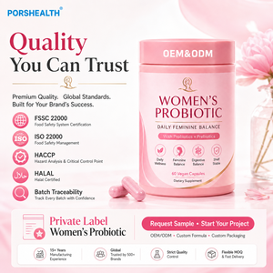 Fabricant OEM ODM de capsules probiotiques pour femmes, pour l'équilibre féminin et le soutien digestif, étiquette privée - Product Image 5