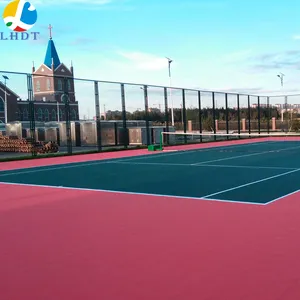 合成悬浮硬质塑料可拆卸网球场表面地板，带线涂漆