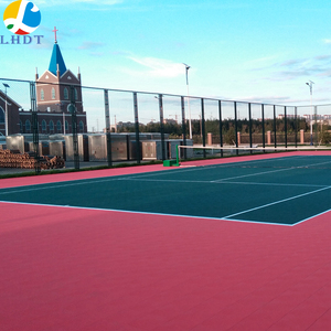 Suelo <span class=keywords><strong>de</strong></span> superficie <span class=keywords><strong>de</strong></span> pista <span class=keywords><strong>de</strong></span> tenis extraíble, plástico duro suspendido sintético con línea <span class=keywords><strong>pintada</strong></span> - Product Image 1