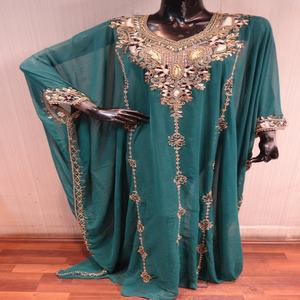 Vestido musulmán de manga larga para mujer, caftán de Dubái, Abaya, túnicas islámicas elegantes, ropa - Product Image 2