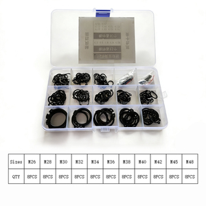 Anneau de retenue d'axe en oxyde noir prêt à être expédié, type C, circlip externe en acier à ressort 65Mn, DIN471 GB894, fixateur industriel - Product Image 6