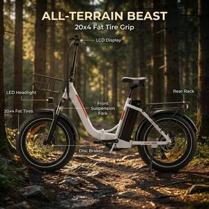 Vélo électrique Himiway Style 500W 26 pouces à pneus larges, en alliage d'aluminium, frein à disque mécanique, pour les trajets quotidiens en famille, longue autonomie, similaire aux vélos <span class=keywords><strong>Rad</strong></span> Power. - Product Image 2