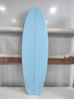 Planche de surf courte haute performance en fibre de verre/époxy/mousse EPS avec design queue de poisson, écologique et légère, unisexe