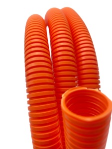 PA Orange Corrugated Power <b>Cable</b> Protection Pipe Flexibility Plastic Corrugated Tube for Wire insulation protection - Product Image 4