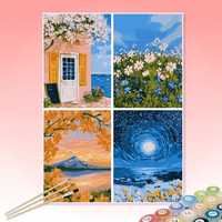 Kits de peinture par numéros DIY personnalisables, ensemble de peinture à l'huile non personnalisé pour adultes, enfants et débutants, livraison directe