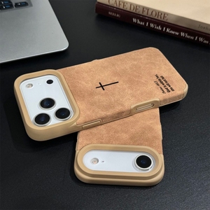 Funda de Teléfono Móvil con Textura de Piel de Oveja y Cruz Inglesa Vintage para <span class=keywords><strong>iPhone</strong></span> 16 15 17 Air Pro Max, Carcasa Trasera de TPU - Product Image 2