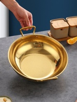 Casserole en acier inoxydable à motif flocon de neige, compatible induction et gaz, plusieurs tailles, or et argent, pour la maison