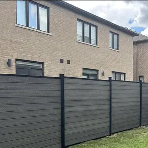 Easy Installation Free Maintenance WPC Decorative Garden Fence Renewable Wooden Plastic Composite Low Requirements Outdoor Use