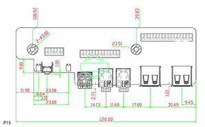 Hộp Máy Tính Mini Tự Làm Tại Nhà Máy, Cáp Dữ Liệu 2 Cổng Usb 3.0 + USB 2.0 + Âm Thanh Hd + Giao Diện TYPE C Mặt Trước Loại E Usb 3.0 - Product Image 5