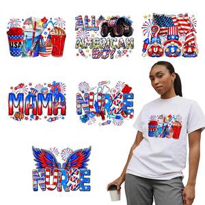 Autocollants thermiques personnalisés lavables à motif de dessin animé, taille sur mesure, faciles à appliquer par presse à chaud pour l'impression sur vêtements - Product Image 1