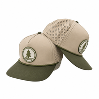 Casquette de golf professionnelle d'extérieur 5/6 panneaux en nylon perforé au laser, casquette de sport ODM