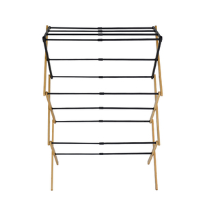 Séchoir à linge pliable en bambou à 3 niveaux Séchoir à linge suspendu en <span class=keywords><strong>bois</strong></span> pliable - Product Image 6