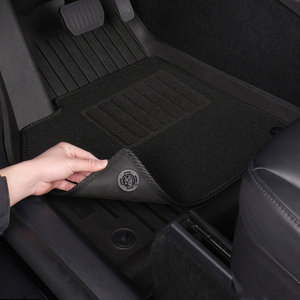 Tapis de sol de voiture rayés 5D en <span class=keywords><strong>TPE</strong></span> sur mesure, imperméables, antidérapants, couleur et taille personnalisées, ensemble complet de 6 pièces - Product Image 6