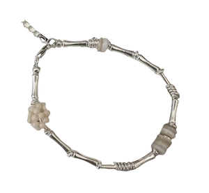 S925 plata esterlina moda coreana estilo INS pulsera de diseño Simple con nácar venta al por mayor pulseras y brazaletes de perlas - Product Image 5