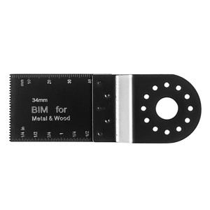 Cuchilla Bim de 34 mm para sierra de calar de metal y madera, herramienta de corte con vástago recto - Product Image 1