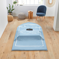 Tapis de prière musulman islamique personnalisable en usine, rembourrage épais en mousse avec coussin pour les genoux pour adultes Janamaz