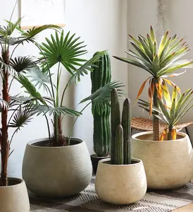Креативный домашний декор, растения и растения, пластиковая художественная декоративная ваза