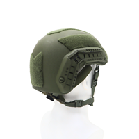 Casque tactique FAST High Cut M-XXL en PE et Aramide, options légères avec rails de fixation avant et panneaux auto-agrippants