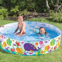 Piscine hors sol INTEX 56452 Ocean Park en PVC rigide, pliable, non gonflable, pour bébés et enfants, grande baignoire, 183 cm de long, 38 cm de profondeur
