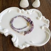 Collier de perles en pierre naturelle et perles d'eau douce, fait main, géométrique, bijoux fantaisie