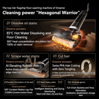 Nettoyeur Vapeur Sec Humide Dreame H40 Ultra H15 Pro, Serpillière Chauffante à 85℃, Nettoyage Automatique à l'Eau Chaude 100℃