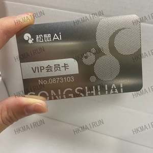 Tarjetas de Membresía Metálicas Económicas con Acabado Arenado, 0.2 mm, 0.3 mm, 0.45 mm, en Blanco, Gran Venta - Product Image 3