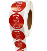 Étiquette de bouteille auto-adhésive étiquette de l'industrie d'impression impression d'autocollants rouleaux d'étiquettes rondes de logo de marque adhésive personnalisée pour l'emballage de cadeaux