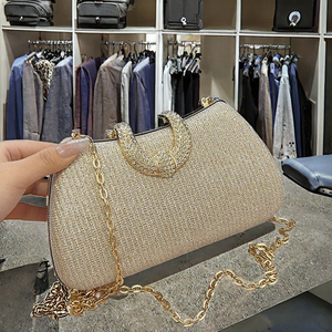 <b>Hot</b> Fashion Solid Party Women Chain Shoulder Vintage Clutch <b>Bag</b> Shiny New Designer Ladies Satin Pearl - Product Image 3