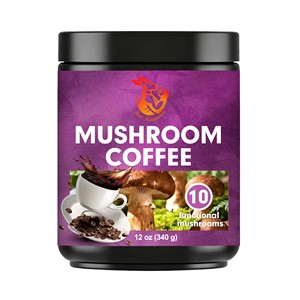 OEM ODM Mushroom Coffee Powder 10 Functional Mushrooms Blend Boost Energy Immune Focus This Keto Friendly Supplement Powder - Product Image 1