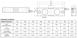 Veidt Weighing for Korean Bongshin CDBH-10Klb Load Cell CDBH-10Klb Bongshin CDBH-10Klb Load Cell Weighing Veidt Weighing for - Product Image 2