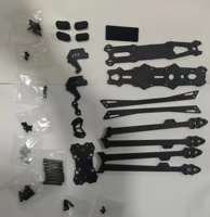 Kit de châssis de drone FPV longue portée en fibre de carbone 3K de type H de 10 pouces, empattement de 387 mm, accessoires de cadre de quadricoptère