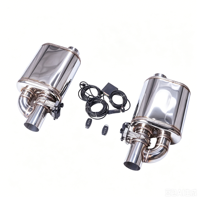 Meilleur son, silencieux universel Valvetronic, haute performance, tuyau d'échappement en acier inoxydable 304, télécommande, clé professionnelle