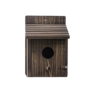 Houten Vogelhuisje Voor Buiten Met Roofdierwacht - Product Image 3
