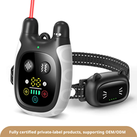 Collier d'entraînement pour chat rechargeable populaire, étanche, télécommande, laser, son et vibration pour la correction du comportement des chats d'intérieur