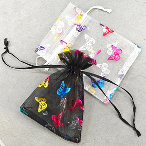 Sacs en <span class=keywords><strong>organza</strong></span> personnalisés de haute qualité, résistants à l'humidité, délicats, lisses, flexibles et légers pour bijoux, pochette alimentaire - Product Image 3