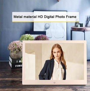 7 cornice per <span class=keywords><strong>foto</strong></span> digitale in metallo piccolo lettore pubblicitario con schermo HD, supporto per lettore fotografico/Video scheda SD/auto USB - Product Image 3