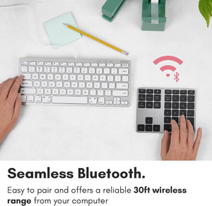 Portatile Mini contabilità finanziaria sottile ricaricabile tastiera numerica senza fili ABS 35 chiavi Bluetooth numero Pad per il computer portatile - Product Image 2