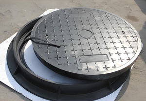 GRP 복합 수지 맨홀 뚜껑 물 맨홀 커버 내구성 있는 주조 서비스 제품 도로용 - Product Image 2