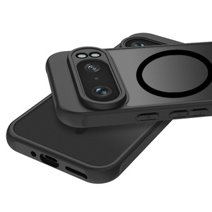 Venta al por mayor de lujo Anti-Shock Magnetic Case para Google <span class=keywords><strong>Pixel</strong></span> <span class=keywords><strong>7</strong></span>/8A/9Pro Frosted Skin-Feel TPU Cover Soporte de carga inalámbrica - Product Image 3
