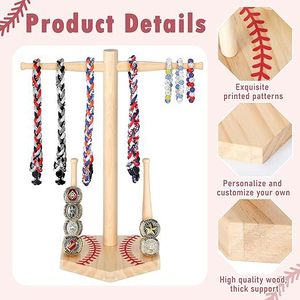 Support de rangement pour bagues et bijoux en bois massif, présentoir pour bagues commémoratives Champion, pour usage domestique - Product Image 3