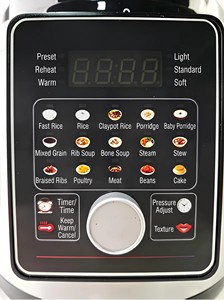 Cuisinière électrique à pression haute puissance 1000W, capacité 5L 6L, acier inoxydable, commande intelligente par bouton, multicuiseur, appareils de cuisine - Product Image 2