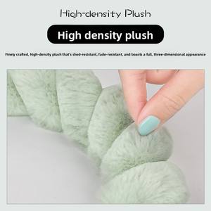 Housse de <span class=keywords><strong>volant</strong></span> en PVC torsadé et peluche à 3 branches <span class=keywords><strong>pour</strong></span> l'hiver, motif dessin animé mignon, courte, universelle, chaude, ronde, en forme de D - Product Image 3