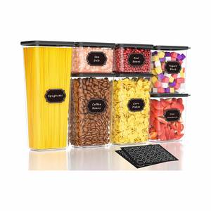 Different Capacity PP Rectangle Eco-Friendly Plastic Food <b>Storage</b> Sealed <b>Box</b> <b>Kitchen</b> <b>Storage</b> Container Black - Product Image 1