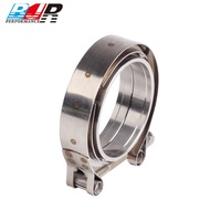 BJR Größe 2,5" CNC V-Band Rohrklemmen-Set mit Schlauchklemmen für Silikonschläuche