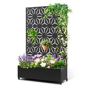 Heavy-Gauge kim loại riêng tư Màn hình Tác động chống phân vùng ngoài trời văn phòng Patio vườn gỗ thép Bảng điều chỉnh ngăn trang trí - Product Image 6