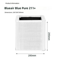 Filter Karbon Partikel Pengganti untuk Pembersih Udara Blueair Blue Pure 211+ Dengan Karbon Aktif HEPA, Penghilang Partikel 99,97%