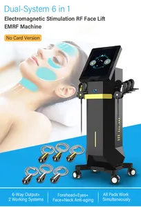 EMRF 6 Handles EMS Machine For Face Lift And Face Anti-aging Pe Face Facelift Machine